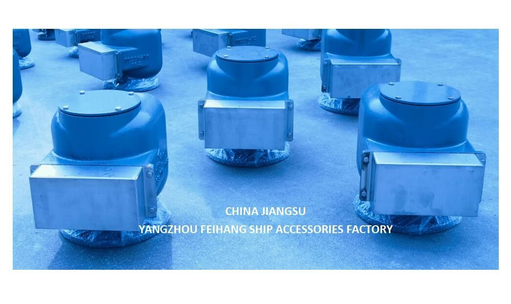 WATER BALLAST TANKS AIR VENT HEAD MODEL-533HFB-150A MARINE AIR PIPE HEAD BODY CAST IRON WITH STAINLESS STEEL FLOAT