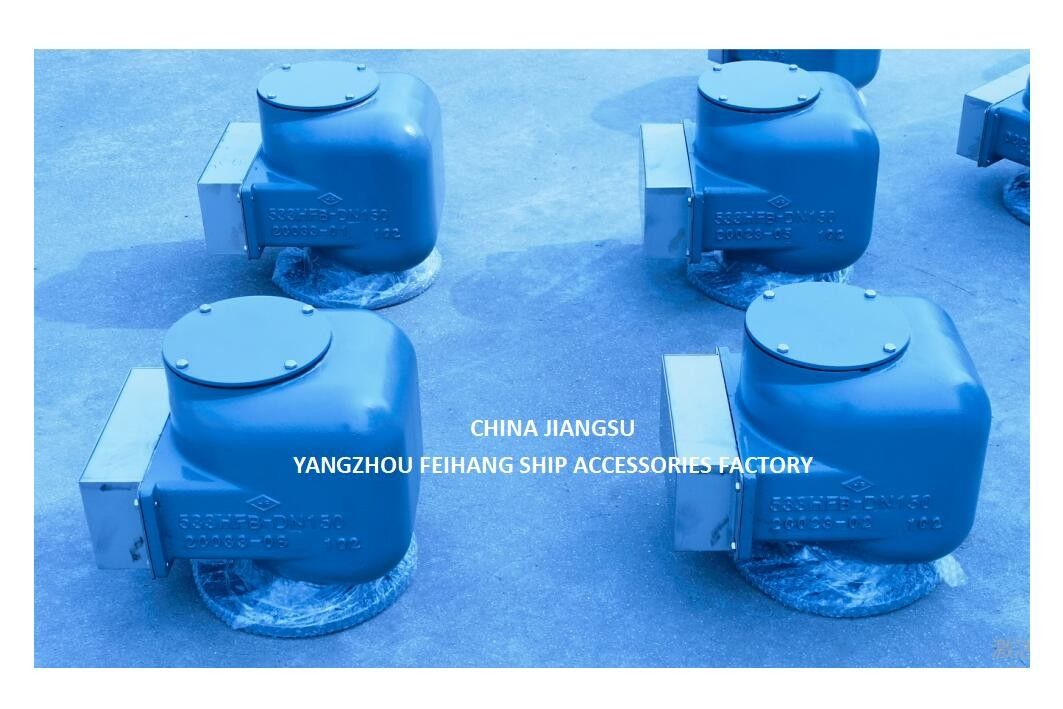BILGE OIL W. T. AIR VENT HEAD NO.533HFB-150A MARINE AIR PIPE HEAD BODY CAST IRON WITH STAINLESS STEEL FLOAT