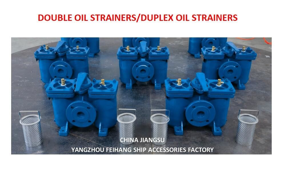 Shipping Duplex Oil Strainers & Double Oil Strainer Model AS16050 Cb/T425 Body Cast Iron Filter Cartridge Stainless Steel