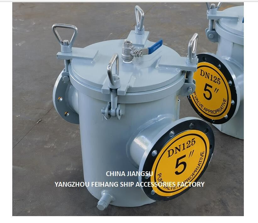 Model As125 CBM1061-81 Straight Through Type Sea Water Strainers  Body Galvanized, With Stainless Steel Filter Cartridge