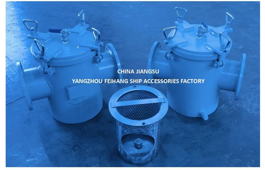 Model As125 CBM1061-81 Straight Through Type Sea Water Strainers  Body Galvanized, With Stainless Steel Filter Cartridge