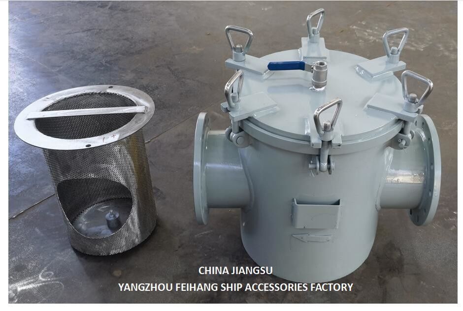 Model As125 CBM1061-81 Straight Through Type Sea Water Strainers  Body Galvanized, With Stainless Steel Filter Cartridge