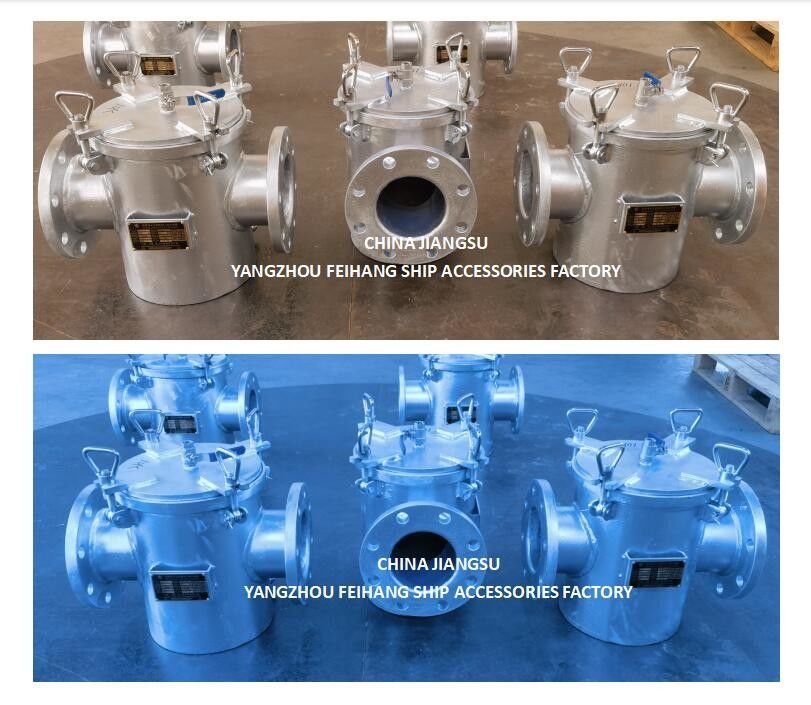 Model As125 CBM1061-81 Straight Through Type Sea Water Strainers  Body Galvanized, With Stainless Steel Filter Cartridge