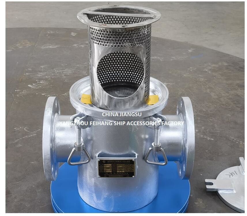 Basket Seawater Strainers For Main Seawater Pump Inlet Model AS125 CBM1061 Body Galvanized, Screen Stainless Steel