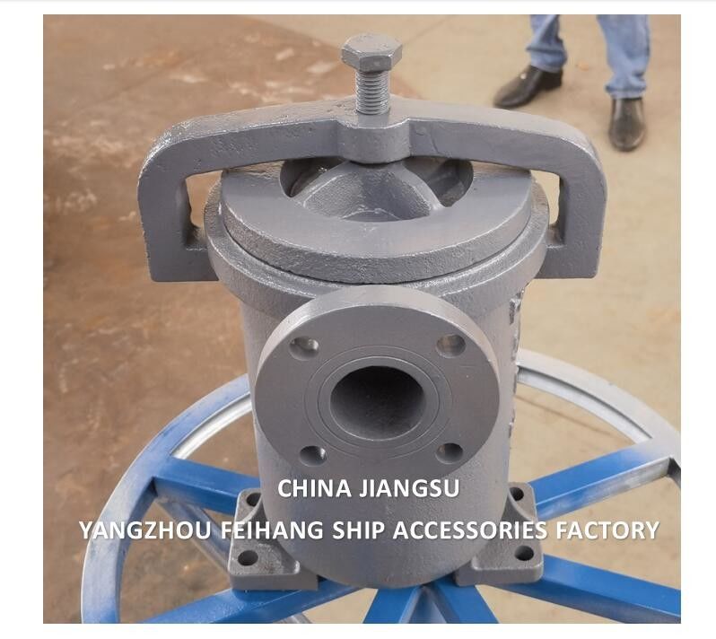 CHINA SUPPLY JIS F7209 MARINE SIMPLEX FUEL STRAINER & MARINE SINGLE FILTER CAST IRON BODY STAINLESS STEEL FILTER ELEMENT