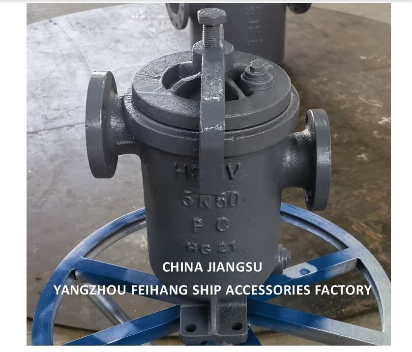 CHINA SUPPLY JIS F7209 MARINE SIMPLEX FUEL STRAINER & MARINE SINGLE FILTER CAST IRON BODY STAINLESS STEEL FILTER ELEMENT