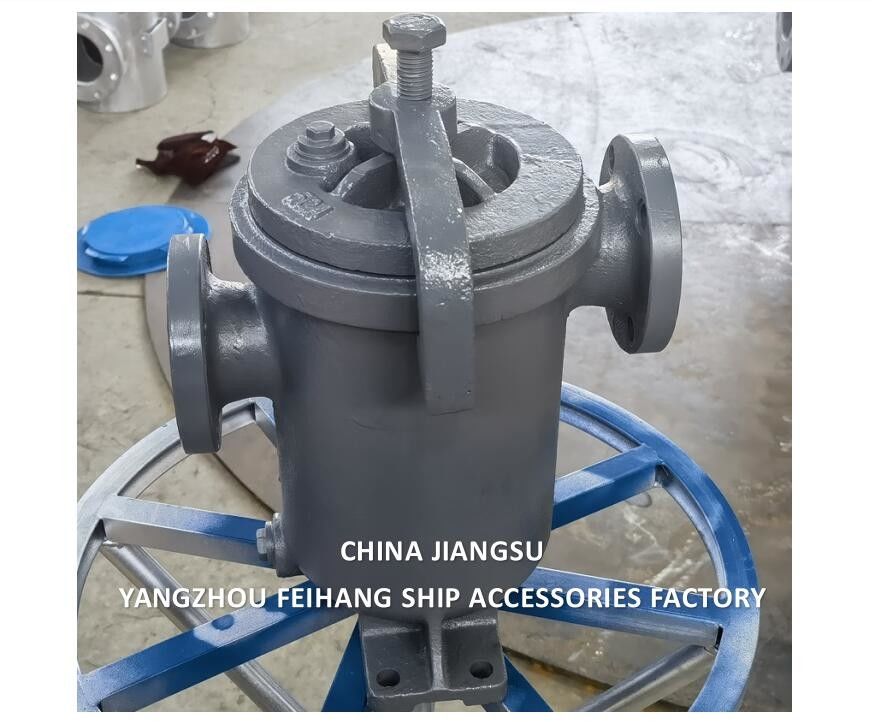 Carbon Iron Marine Single Simplex Oil Strainer 5K-150A JIS F7209 CAST IRON BODY STAINLESS STEEL FILTER ELEMENT