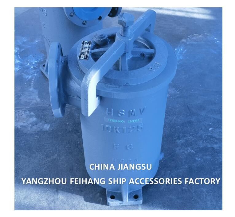 CHINA SUPPLY JIS F7209 MARINE SIMPLEX FUEL STRAINER & MARINE SINGLE FILTER CAST IRON BODY STAINLESS STEEL FILTER ELEMENT