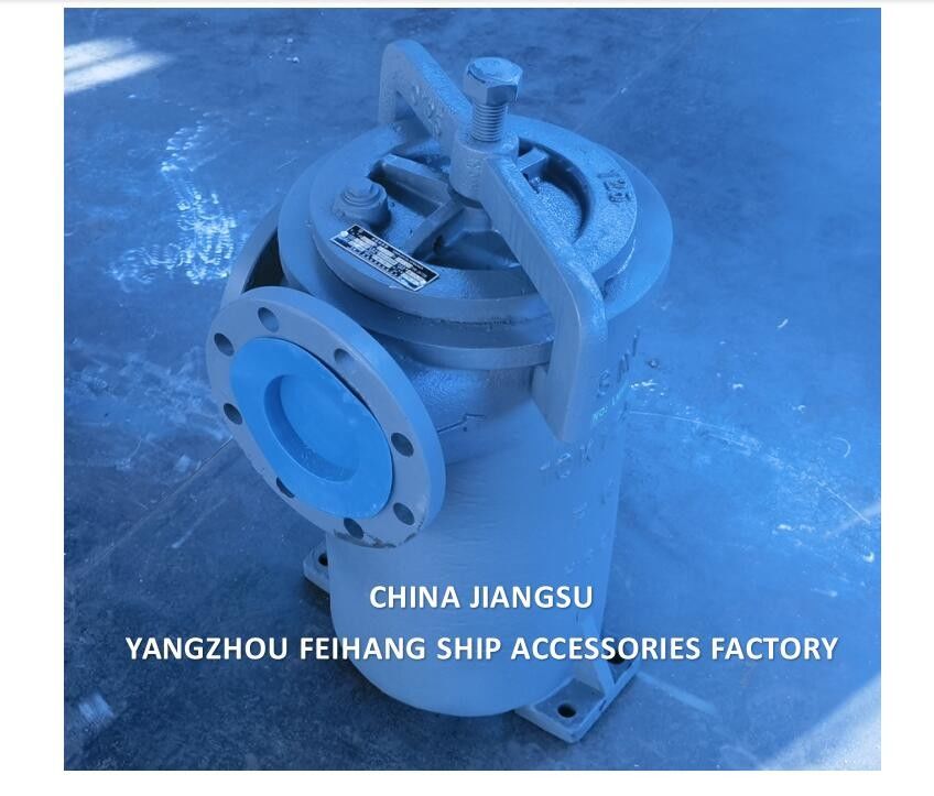 CHINA SUPPLY JIS F7209 MARINE SIMPLEX FUEL STRAINER & MARINE SINGLE FILTER CAST IRON BODY STAINLESS STEEL FILTER ELEMENT