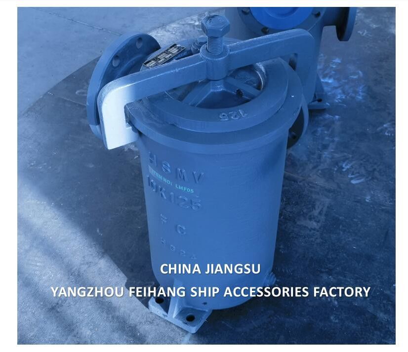 Carbon Iron Marine Single Simplex Oil Strainer 5K-150A JIS F7209 CAST IRON BODY STAINLESS STEEL FILTER ELEMENT