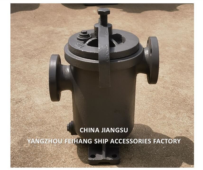 CHINA SUPPLY JIS F7209 MARINE SIMPLEX FUEL STRAINER & MARINE SINGLE FILTER CAST IRON BODY STAINLESS STEEL FILTER ELEMENT