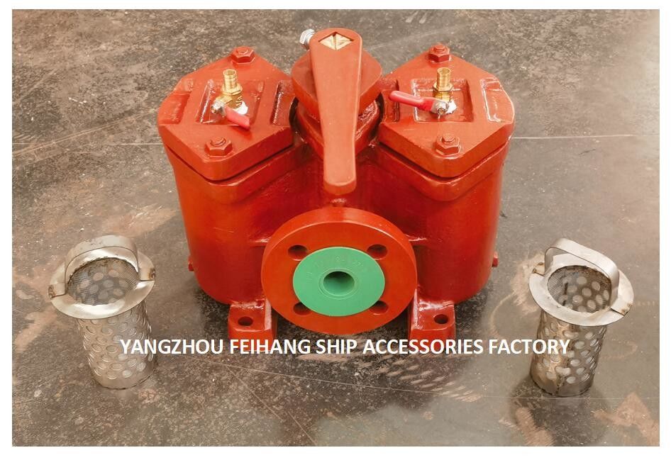 Duplex Basket Oil Filter Model AS32 CB/T425 For Continuous Operations Without Cleaning Shutdown