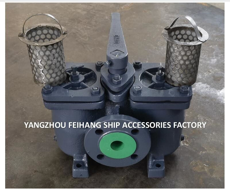 Technical Parameter Table For AS40 CB/T425 Duplex Oil Filter Double Oil Strainers Cast Iron Body With Filter Element