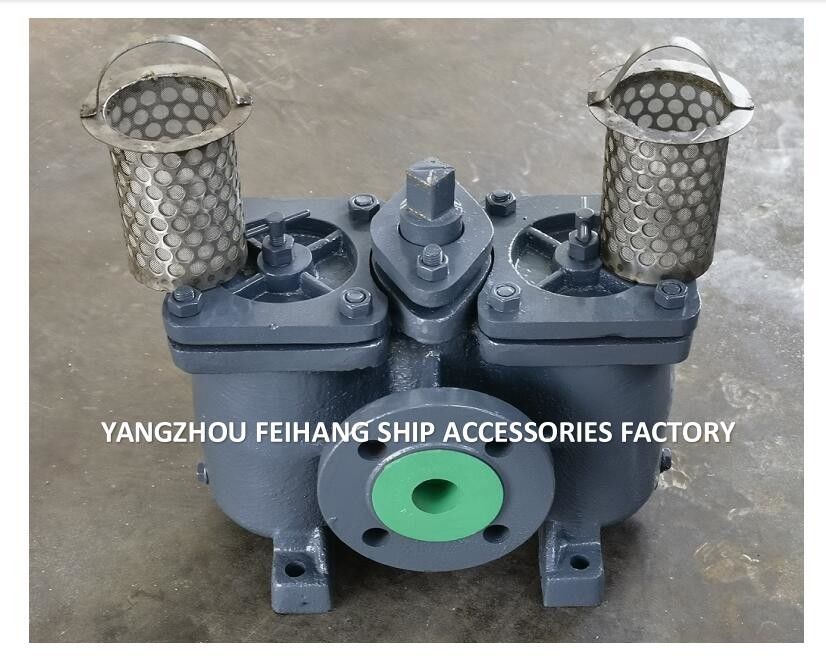 Technical Parameter Table For AS40 CB/T425 Duplex Oil Filter Double Oil Strainers Cast Iron Body With Filter Element