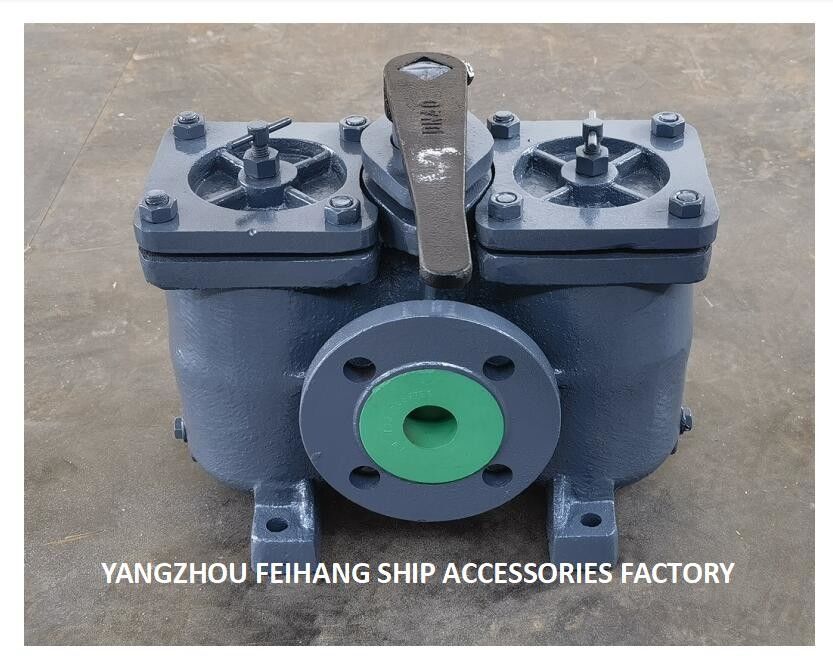 Technical Parameter Table For AS40 CB/T425 Duplex Oil Filter Double Oil Strainers Cast Iron Body With Filter Element