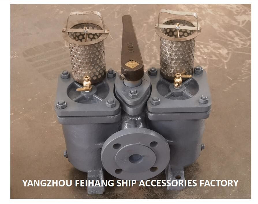 Technical Parameter Table For AS40 CB/T425 Duplex Oil Filter Double Oil Strainers Cast Iron Body With Filter Element