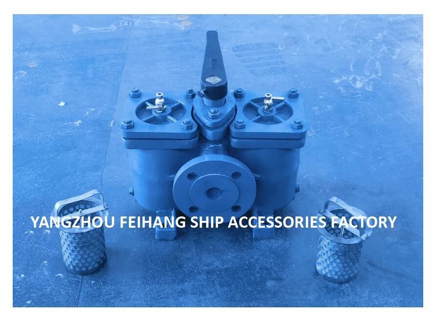 Technical Parameter Table For AS40 CB/T425 Duplex Oil Filter Double Oil Strainers Cast Iron Body With Filter Element