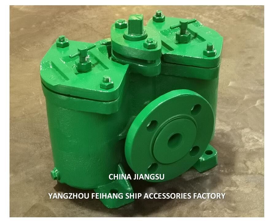 DUPLEX FUEL FILTER INCLUDING FILTER ELEMENTS MODEL AS32 CB/T425 FLANGE TO FLANGE -195mm FLANGE OD 120 FLANGE PCD-90m