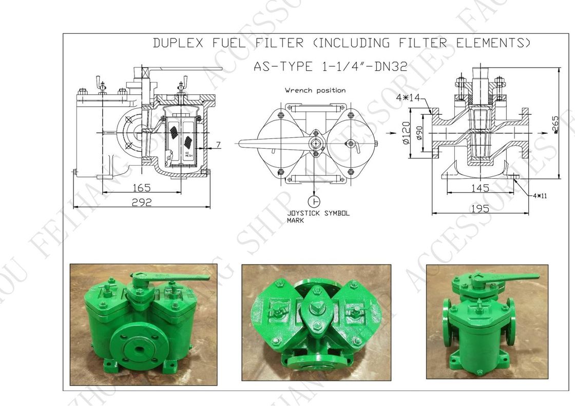 AS4032 CB/T425 DUPLEX OIL FILTER FILTER ELEMENTS INCLUDED CUSTOMIZABLE MESH OPTIONS