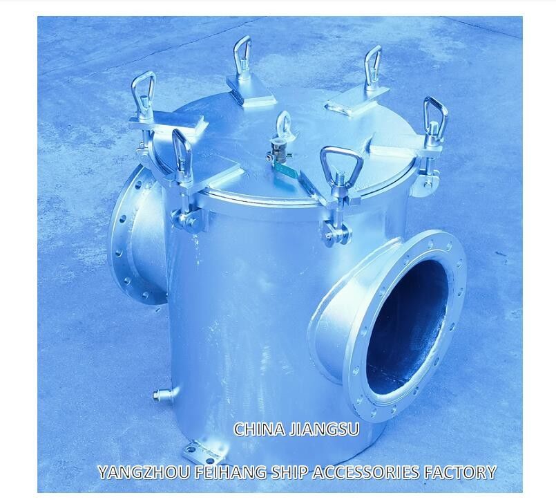 Marine Simplex Coarse Water Filter AS250 CB/T497-2012 Carbon Steel Body With Variable Stainless Steel Filter Element