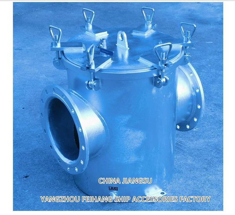 Marine Simplex Coarse Water Filter AS250 CB/T497-2012 Carbon Steel Body With Variable Stainless Steel Filter Element