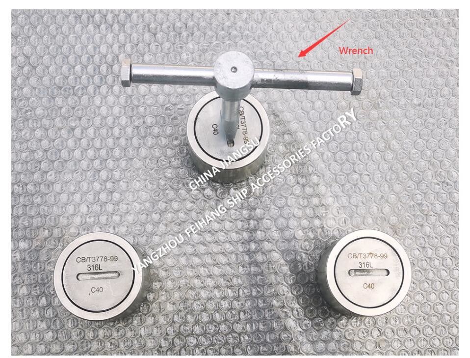Cast Steel/Stainless Steel Sounding Tubes C40 CB/T3778 73mm OD 50mm ID M45*3.0 Thread