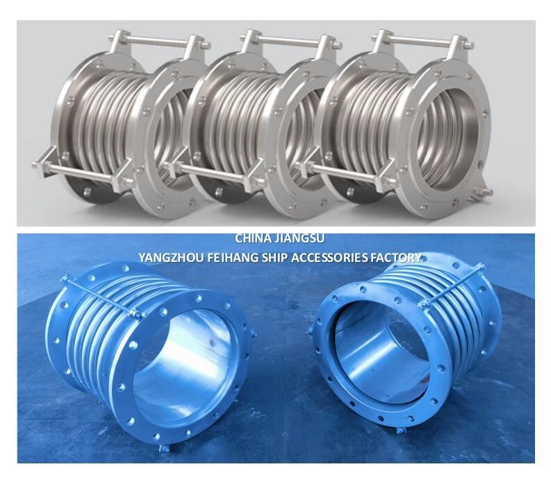 Marine Stainless Steel Bellows Expansion Joints Model AS350-5 gb/t12522 Size DN350 PN0.1 Face To Face-400mm