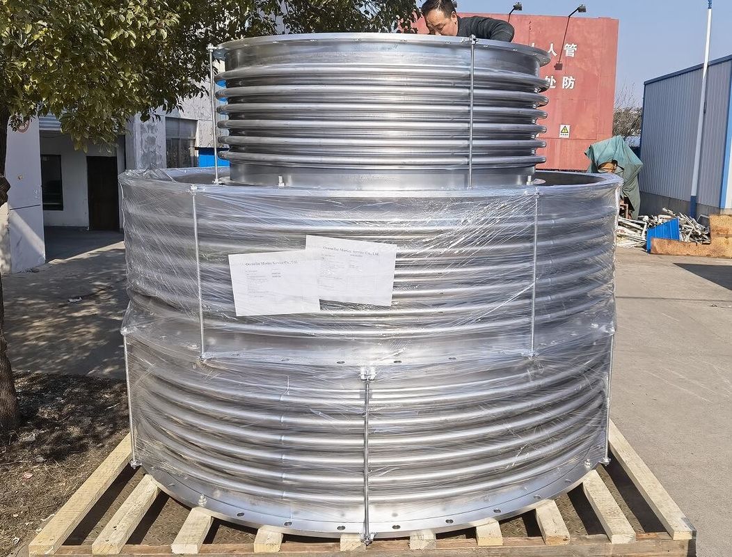 Marine Stainless Steel Bellows Expansion Joints Model AS350-5 gb/t12522 Size DN350 PN0.1 Face To Face-400mm