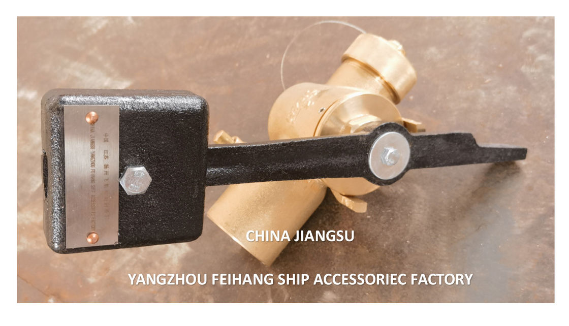 China Bronze Weighted Lever Self Closing Sounding Cock Threaded Bsp Model FH40 Cb/T3778-1999