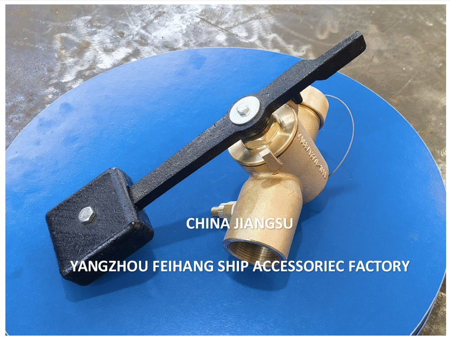 Feihang Sounding Cock-Sounding Bronze Self-Closing Valve  Model FH40 Cb/T3778-1999 Threaded Ends