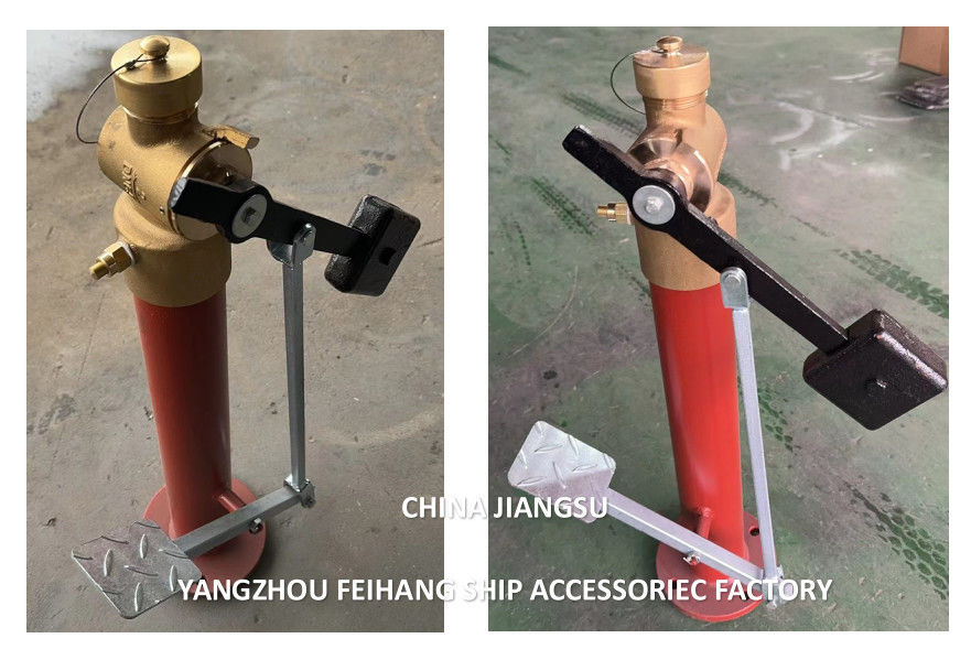 CB/T3778-1999 Self-Closing Valve With Foot Pedal  For Sounding Pipe Threaded Ends Withbrinze Weighted Lver