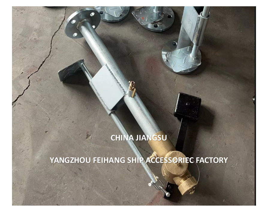 CB/T3778-1999 Self-Closing Valve With Foot Pedal  For Sounding Pipe Threaded Ends Withbrinze Weighted Lver