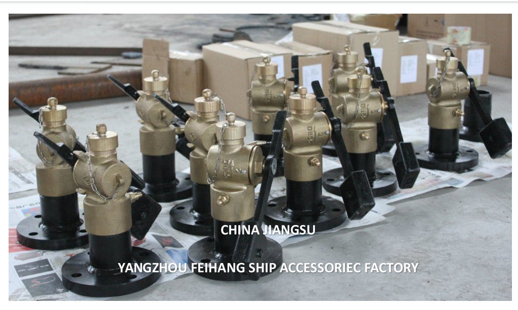 CB/T3778-1999 Self-Closing Valve With Foot Pedal  For Sounding Pipe Threaded Ends Withbrinze Weighted Lver