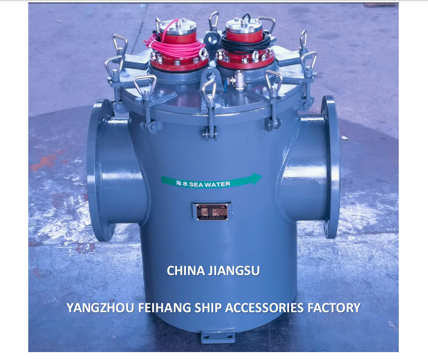 Marine Seawater Filter With MGPS-Marine Growth Prevention System Model AS350 CB/T497-2012