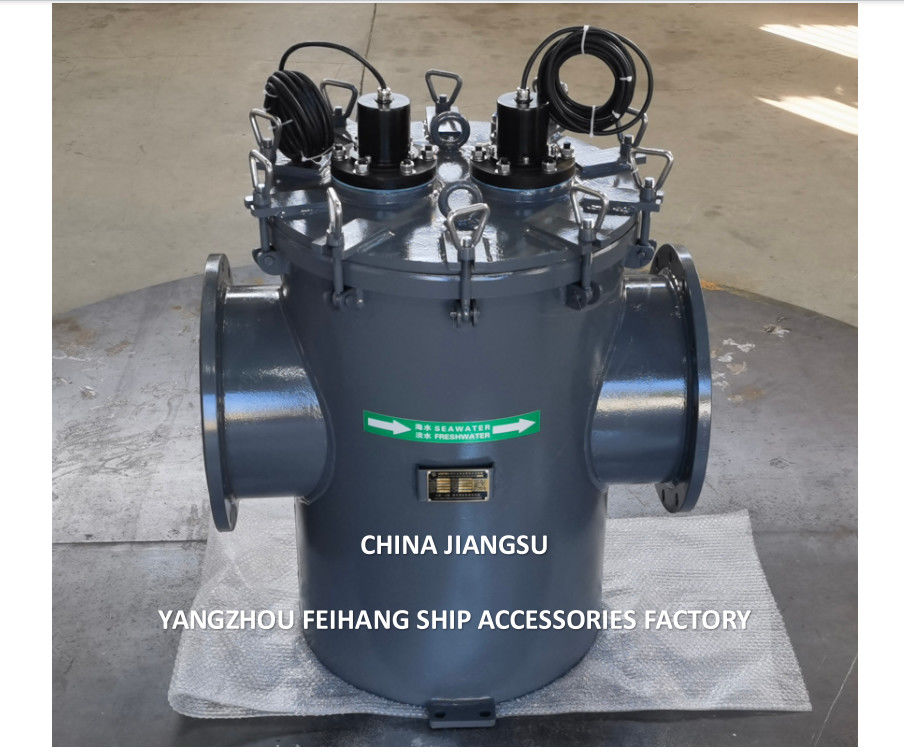 Marine Seawater Filters Model BLS300 CB/T497-2012 Galvanized body carbon steel With MGPS Marine Growth Prevention System