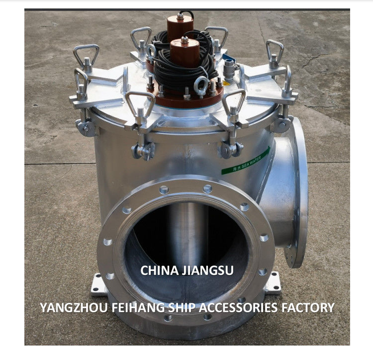 Marine Seawater Filters Model BLS300 CB/T497-2012 Galvanized body carbon steel With MGPS Marine Growth Prevention System