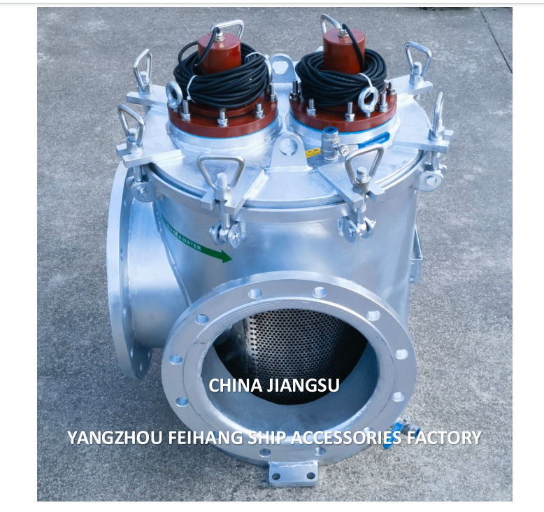 Marine Seawater Filters Model BLS300 CB/T497-2012 Galvanized body carbon steel With MGPS Marine Growth Prevention System