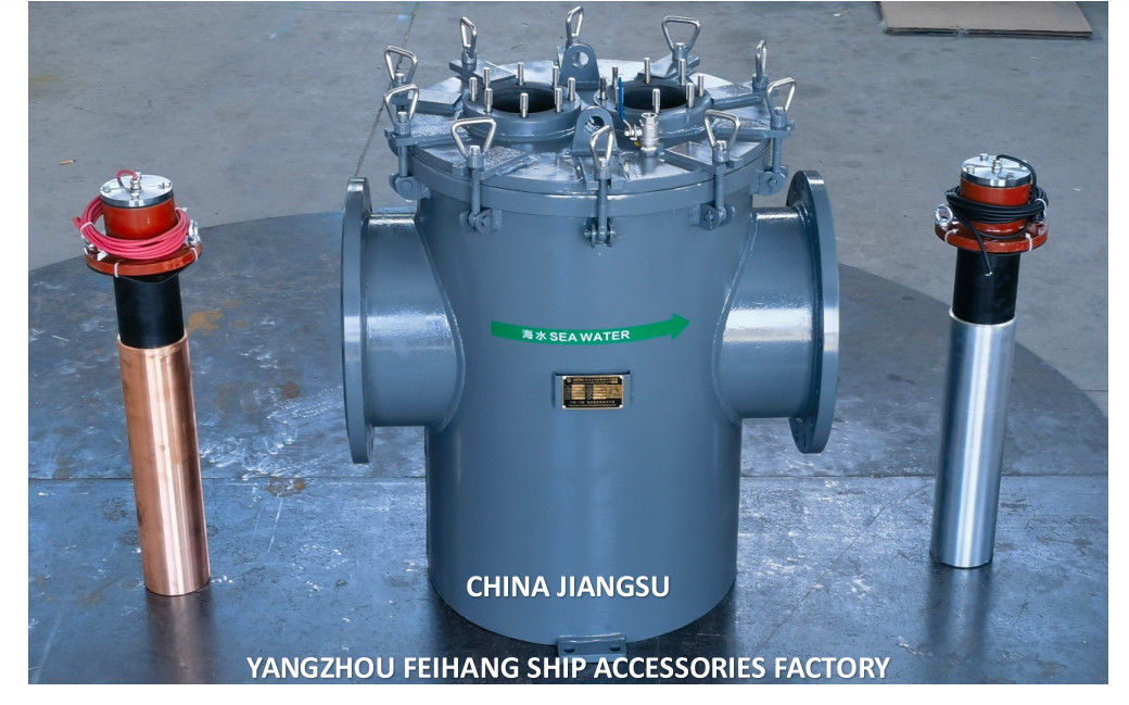 Marine Seawater Filter With MGPS-Marine Growth Prevention System Model AS350 CB/T497-2012