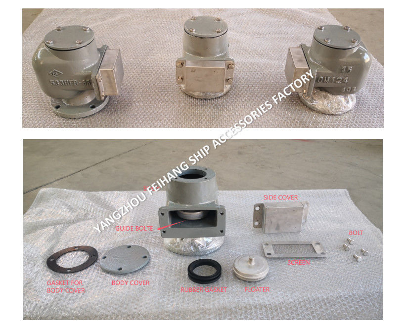 533HFB-DN65 AIR VENT HEAD COMPLETE NO.533HFB-65A AIR VENT HEAD FOR SOUNDER ROOM