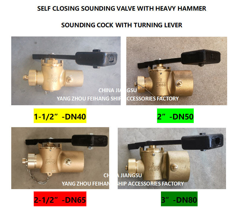 VALVE SOUNDING SELF CLOSING DN50 CB/T3778-99 SOUNDING VALVE SELF CLOSING MAKER: YANGZHOU FEIHANG SHIP 
