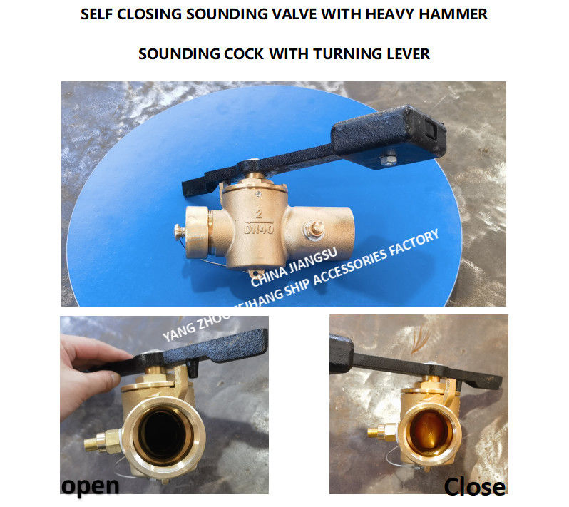 VALVE SOUNDING SELF CLOSING DN50 CB/T3778-99 SOUNDING VALVE SELF CLOSING MAKER: YANGZHOU FEIHANG SHIP 