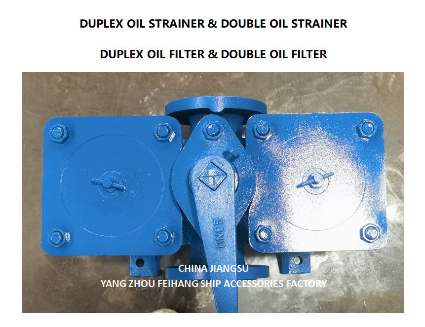 LOW PRESSURE DUPLEX OIL STRAINER MODEL AS65 CB/T425 CAST IRON BODY WITH STAINLESS STEEL FILTER CARTRIDGE