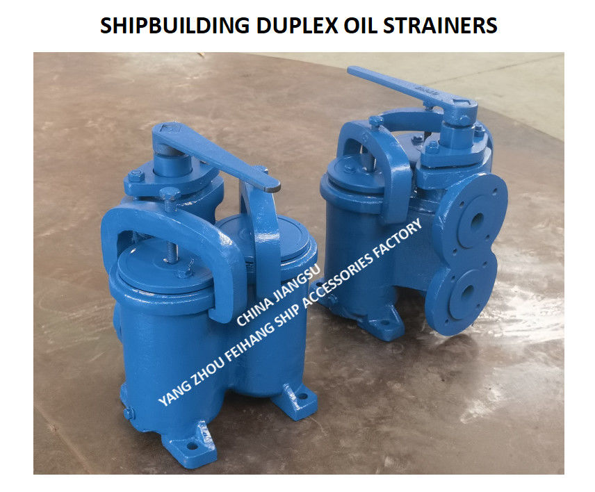 FLANGED CAST IRON DUPLEX OIL FILTER FOR SHIPBUILDING