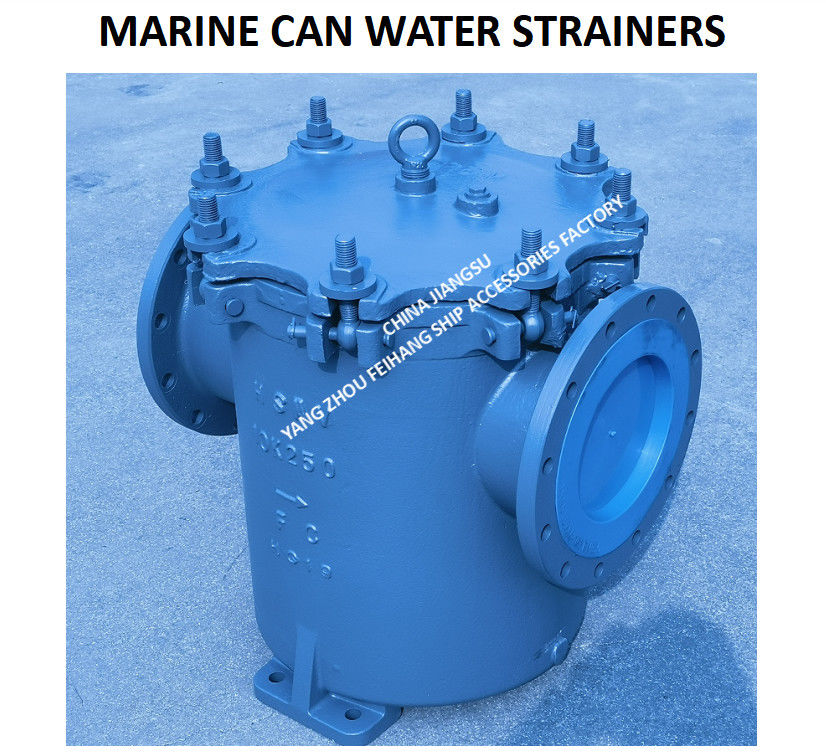 5K-300A Can Water Strainer S-Type JIS F7121 Body Cast Iron With Stainless Steel Filter Cartridge