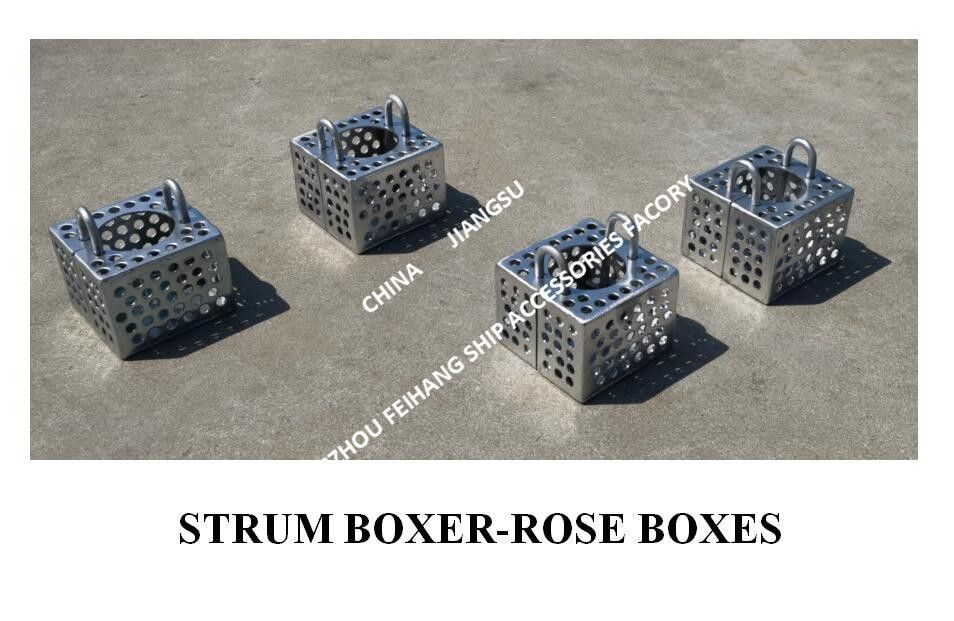 Galvanized Steel Filter Rose Box For Bilge Line FH-100A JIS F7206 Mesh-10mm
