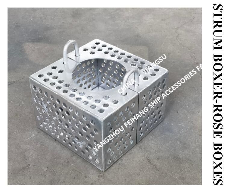 Galvanized Steel Filter Rose Box For Bilge Line FH-100A JIS F7206 Mesh-10mm