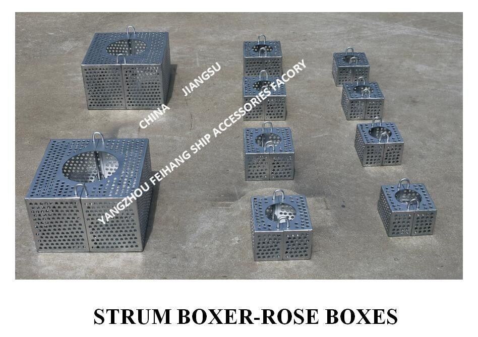 Galvanized Steel Filter Rose Box For Bilge Line FH-100A JIS F7206 Mesh-10mm