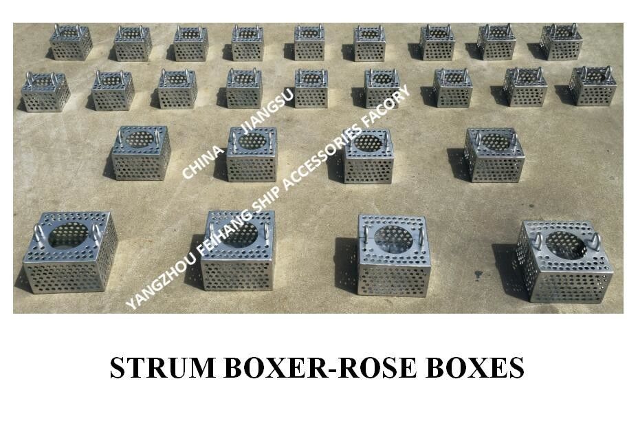 Galvanized Steel Filter Rose Box For Bilge Line FH-100A JIS F7206 Mesh-10mm