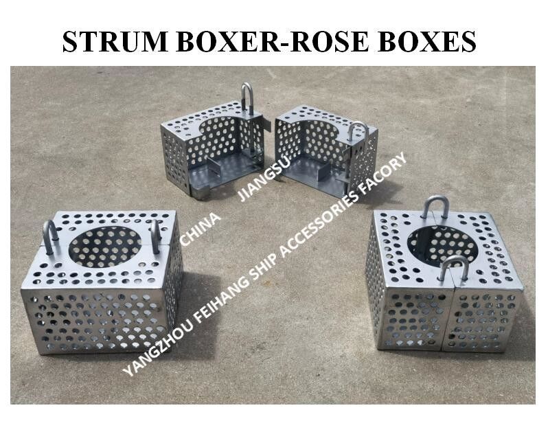 Galvanized Steel Filter Rose Box For Bilge Line FH-100A JIS F7206 Mesh-10mm