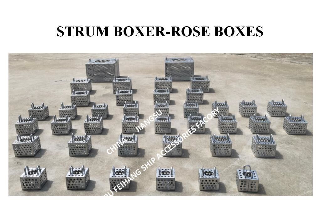 Galvanized Steel Filter Rose Box For Bilge Line FH-100A JIS F7206 Mesh-10mm